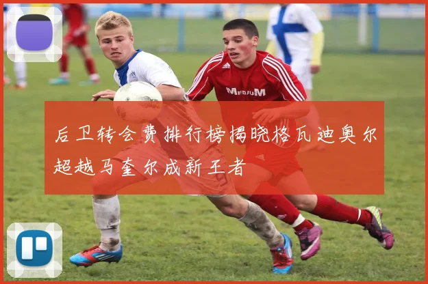 后卫转会费排行榜揭晓格瓦迪奥尔超越马奎尔成新王者